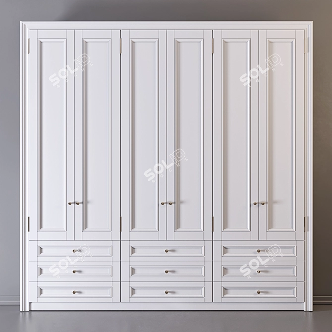 Elegant 28-Inch Cabinet 3D model image 1