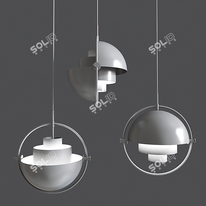 Sleek Gubi Pendant: Modern Design, Superior Lighting 3D model image 2