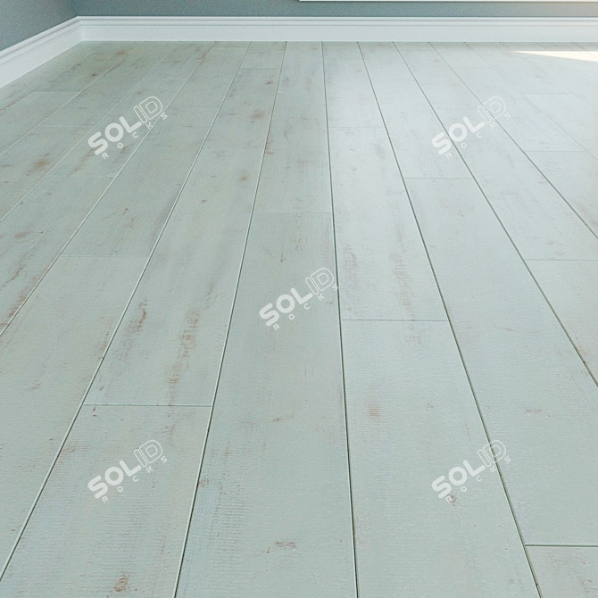 Natural Wood Laminate Flooring 3D model image 1