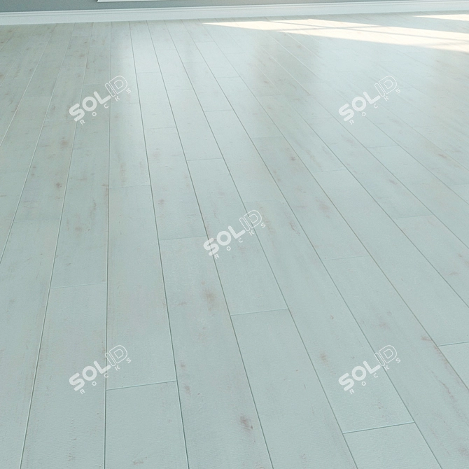 Natural Wood Laminate Flooring 3D model image 2