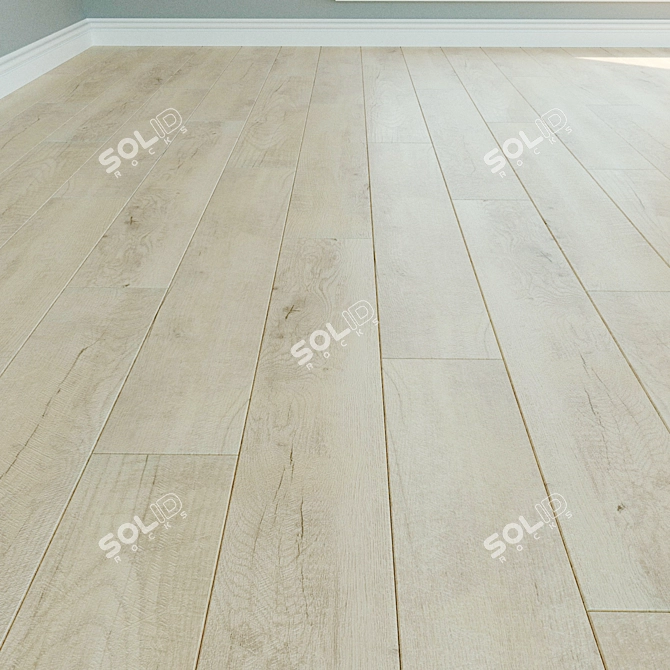 Authentic Wood Laminate Flooring 3D model image 1