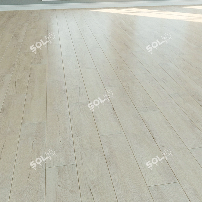 Authentic Wood Laminate Flooring 3D model image 3
