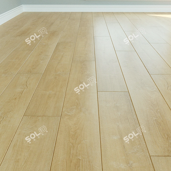 WINEO Laminate Flooring: Natural Wood, Parquet Style 3D model image 1