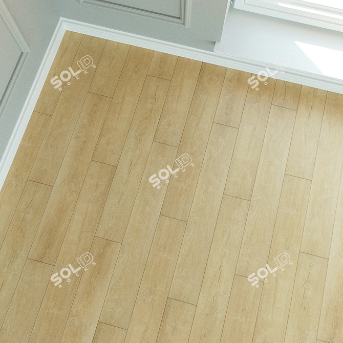 WINEO Laminate Flooring: Natural Wood, Parquet Style 3D model image 3