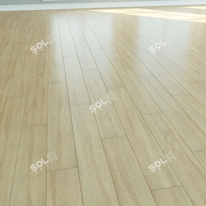 Natural Wood Parquet Laminate 3D model image 2