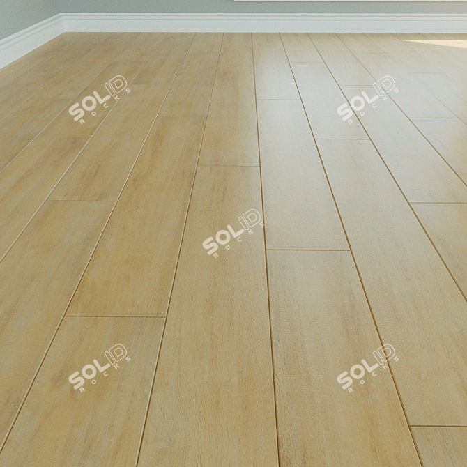 Natural Wood Laminate Flooring 3D model image 1