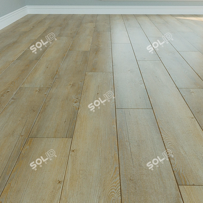 Natural Wood Laminate: Parquet Flooring 3D model image 1