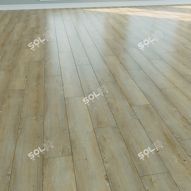 Natural Wood Laminate: Parquet Flooring 3D model image 2