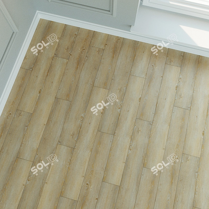 Natural Wood Laminate: Parquet Flooring 3D model image 3