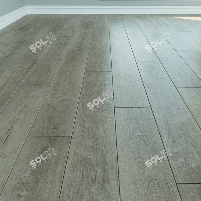 Natural Wood Laminate Flooring 3D model image 1