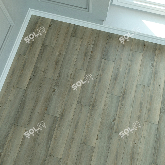 Luxury Oak Laminate Flooring 3D model image 3