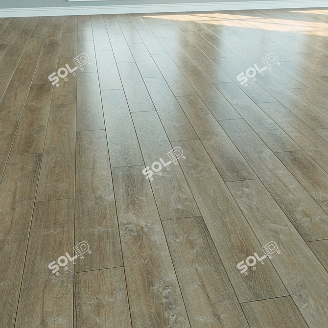 Natural Wood Laminate Flooring 3D model image 2