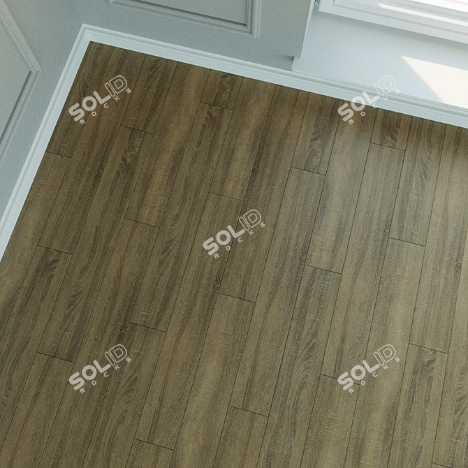 Natural Wood Parquet Laminate 3D model image 3