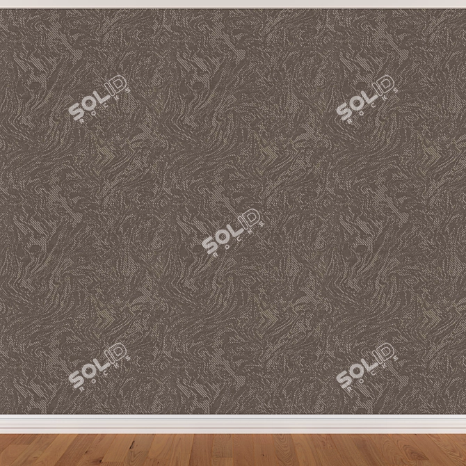 Seamless Wallpaper Set in 3 Colors 3D model image 2