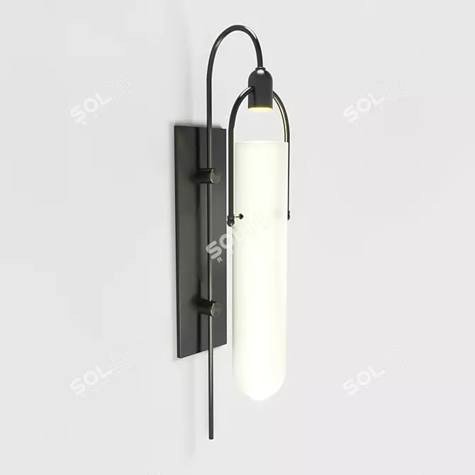 Arc Well Sconce - Stylish Art Deco Lighting 3D model image 1