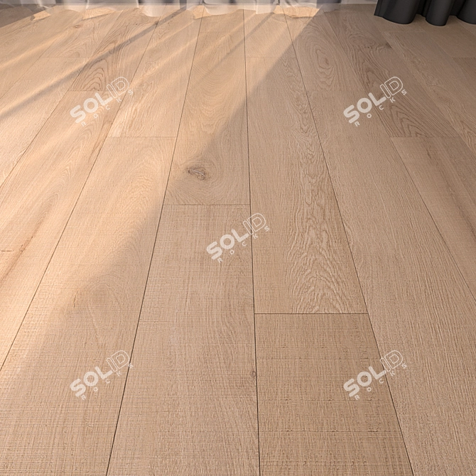 Premium Parquet Floor: HD Textures & Multiple Materials 3D model image 1