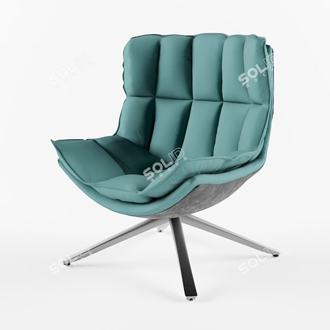 Cosy Husk Lounge Chair 3D model image 1