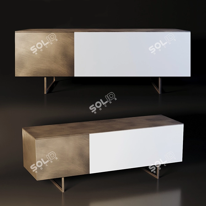 Ruben - Modern Italian Storage Unit (650mm x 1800mm x 550mm) 3D model image 1