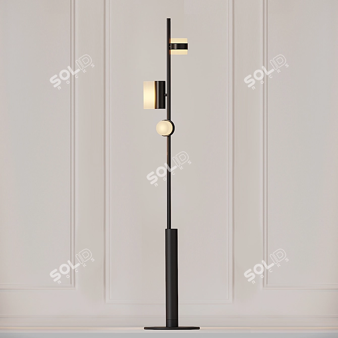 Contemporary Design Floor Lamp by Studio Truly Truly 3D model image 1