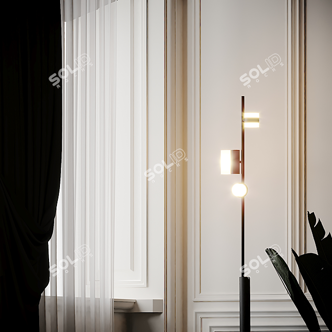 Contemporary Design Floor Lamp by Studio Truly Truly 3D model image 3