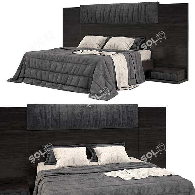 Luxury Bed Set - Vray & Corona 3D model image 4