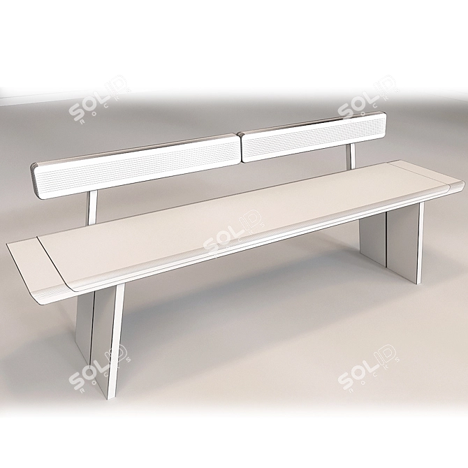 Sleek Team 7 Bench: Modern Design 3D model image 3