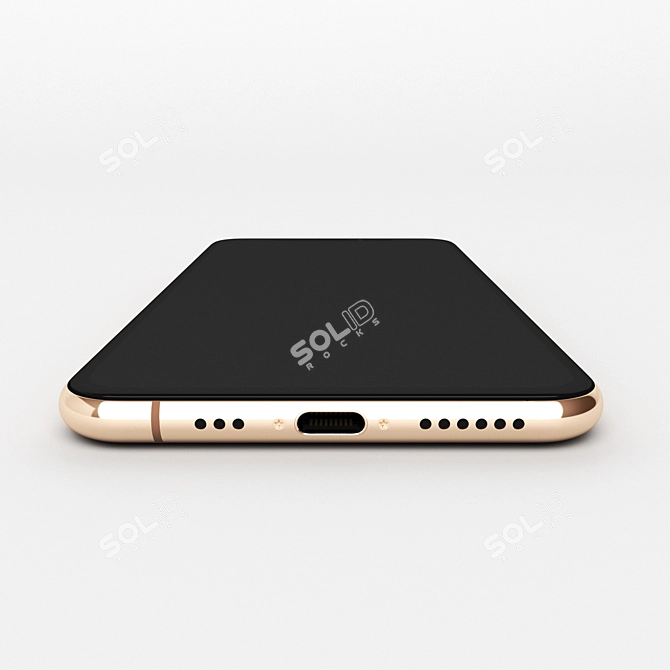 Title: Rose Gold iPhone XS - Stunning Elegance! 3D model image 2