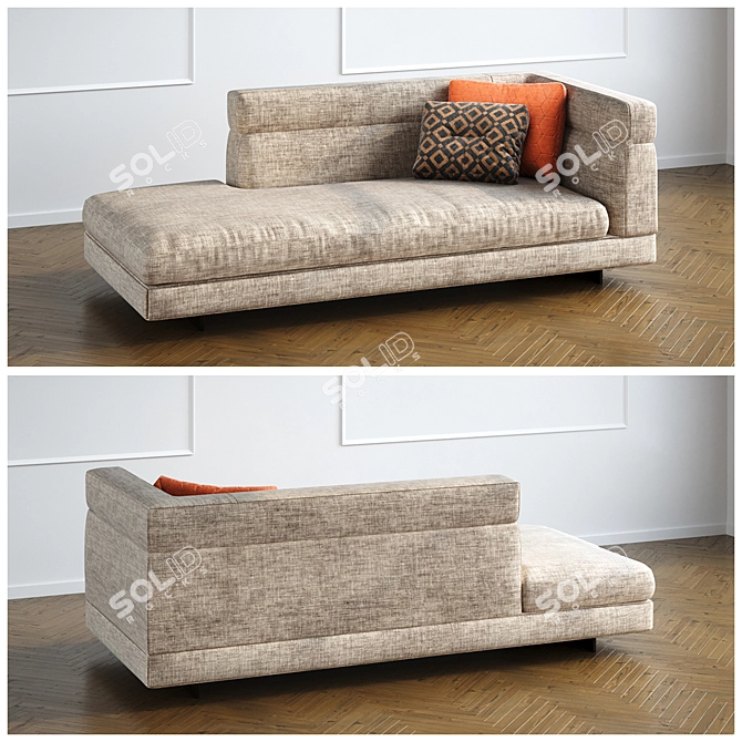 Alexander Sofa Set: Modern Design, High-quality Craftsmanship 3D model image 2