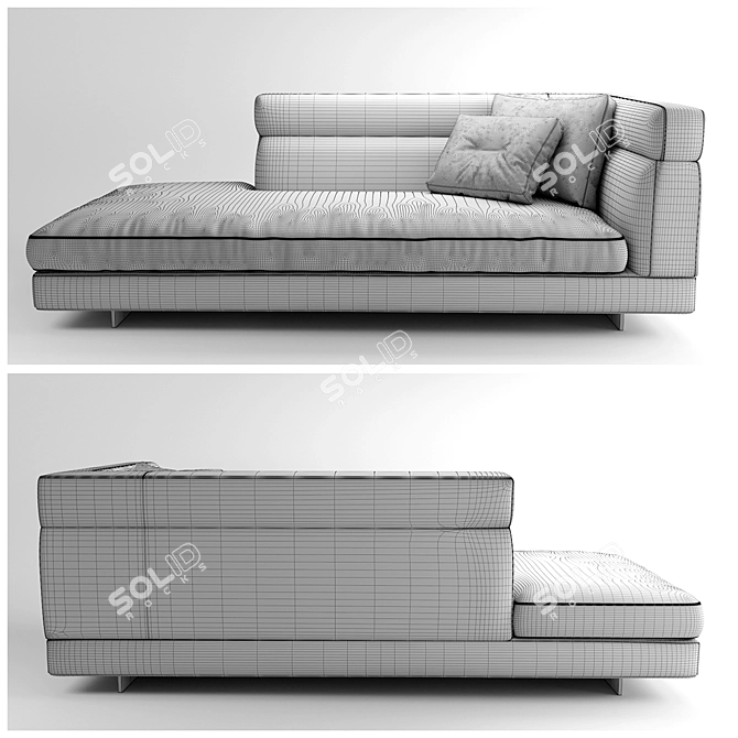 Alexander Sofa Set: Modern Design, High-quality Craftsmanship 3D model image 3