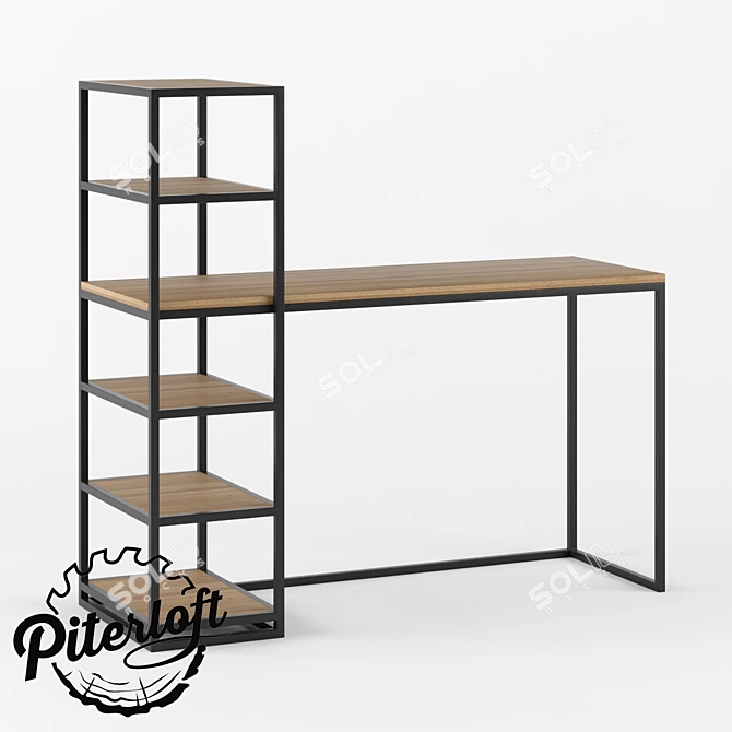 Carrington Loft Table 3D model image 1