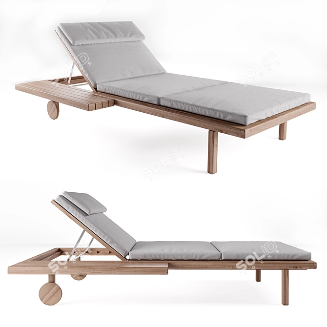 TRIBU Vis-a-Vis Garden Daybed 3D model image 1