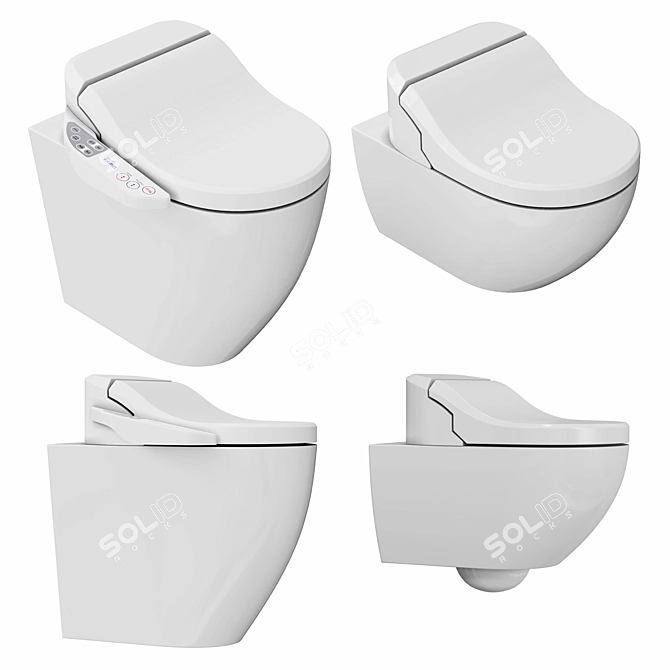 Ultimate Comfort Toilets 3D model image 1