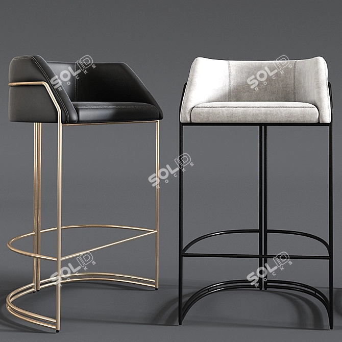 Deja vu Bar Stool by Gio Pagani 3D model image 2