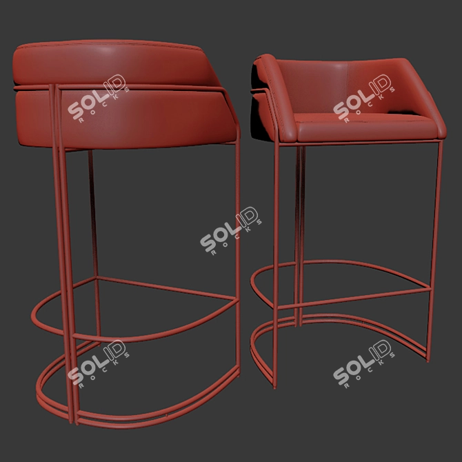 Deja vu Bar Stool by Gio Pagani 3D model image 3