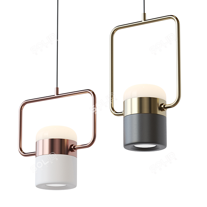Scandinavian Style Pendant Lamp 3D model image 2