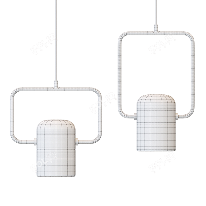 Scandinavian Style Pendant Lamp 3D model image 3