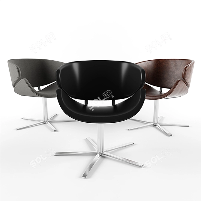 Modern Jive Chair: Sleek Design, Comfortable & Stylish 3D model image 2