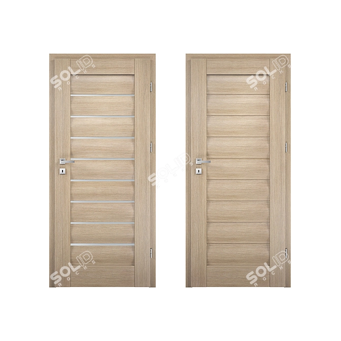 Gloria Collection: Classic Interior Doors 3D model image 1