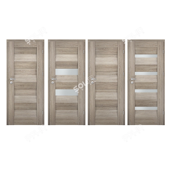 Optim Nova: Classic Interior Doors 3D model image 1