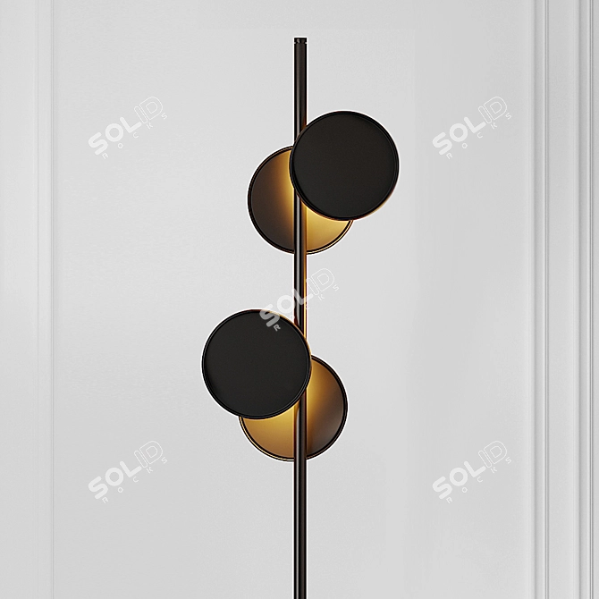 Typography Floor Lamp: A Collaboration by Studio TrulyTruly X Rakumba 3D model image 2