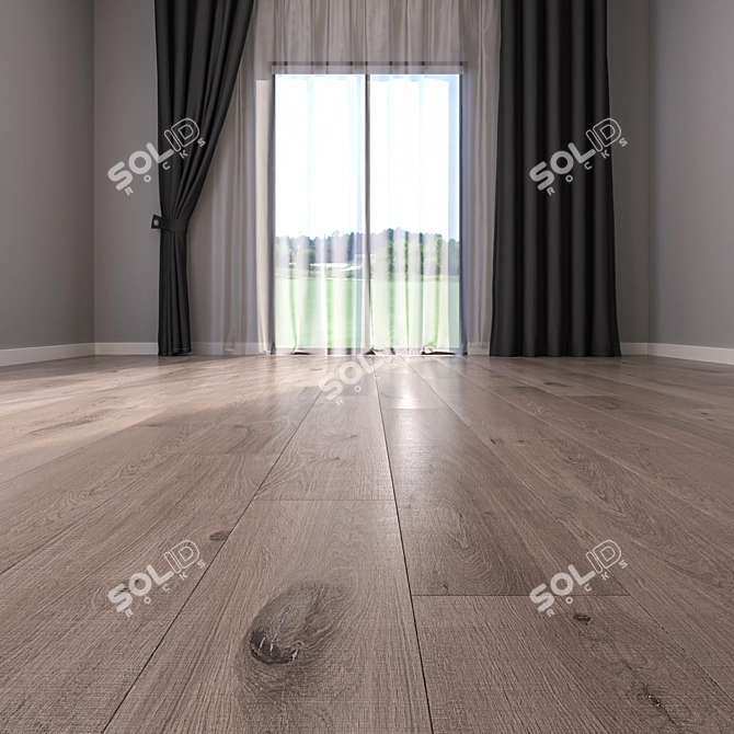 High-Def Parquet Flooring Collection 3D model image 2