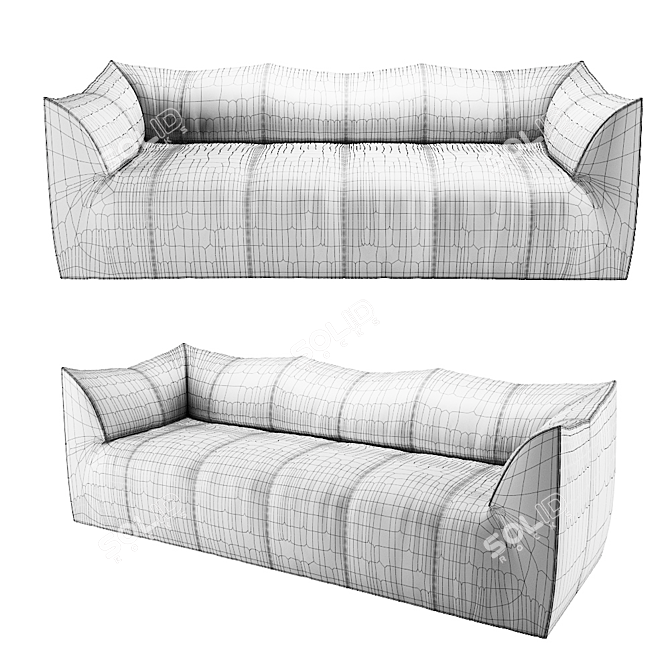 Fashionably Chic La Bambole Sofa 3D model image 3