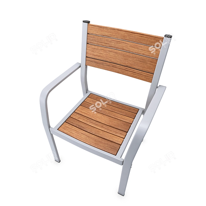 IKEA SJALLAND Chair: Stylish Comfort 3D model image 2
