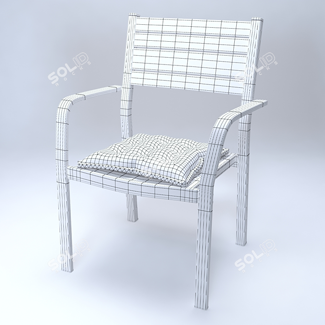 IKEA SJALLAND Chair: Stylish Comfort 3D model image 3