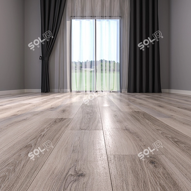 HD Parquet Floor Textures 3D model image 2