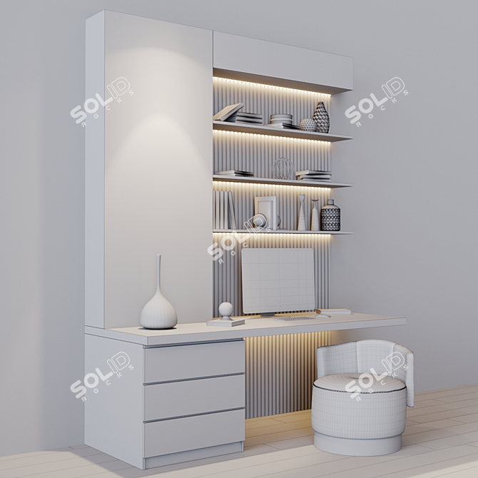 Title: Versatile Workplace Solution 3D model image 3