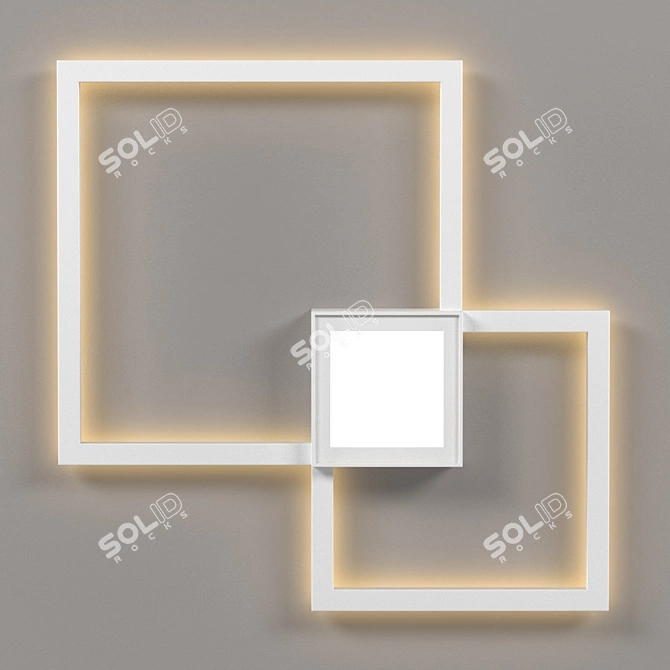 Mantra MURAL Sconce: Sleek and Dimmable 6565 OM 3D model image 1