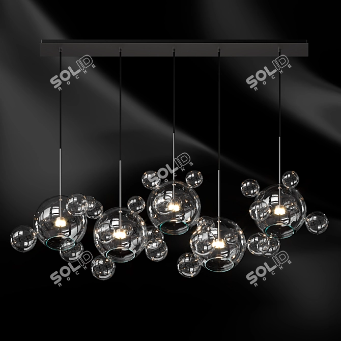 Bolle 5 Box Panel - Illuminating Elegance 3D model image 2