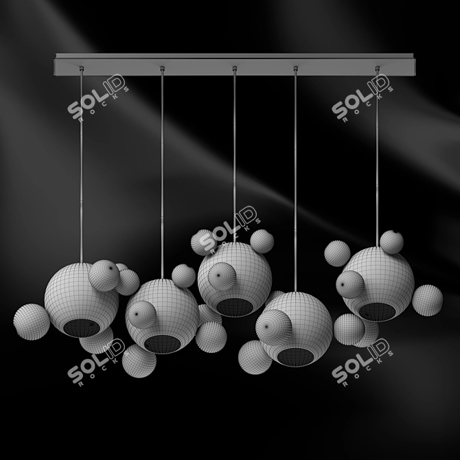 Bolle 5 Box Panel - Illuminating Elegance 3D model image 3