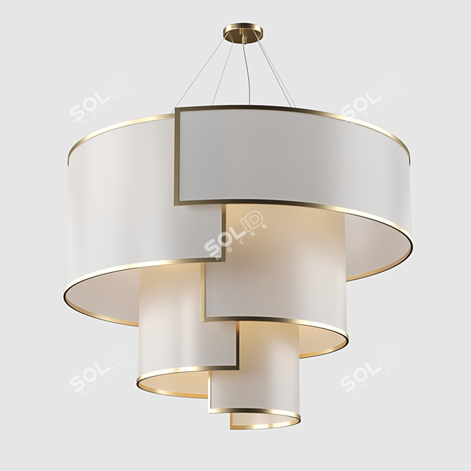 Italian Designer IL Paralume Marina Pendant Lamp 3D model image 1